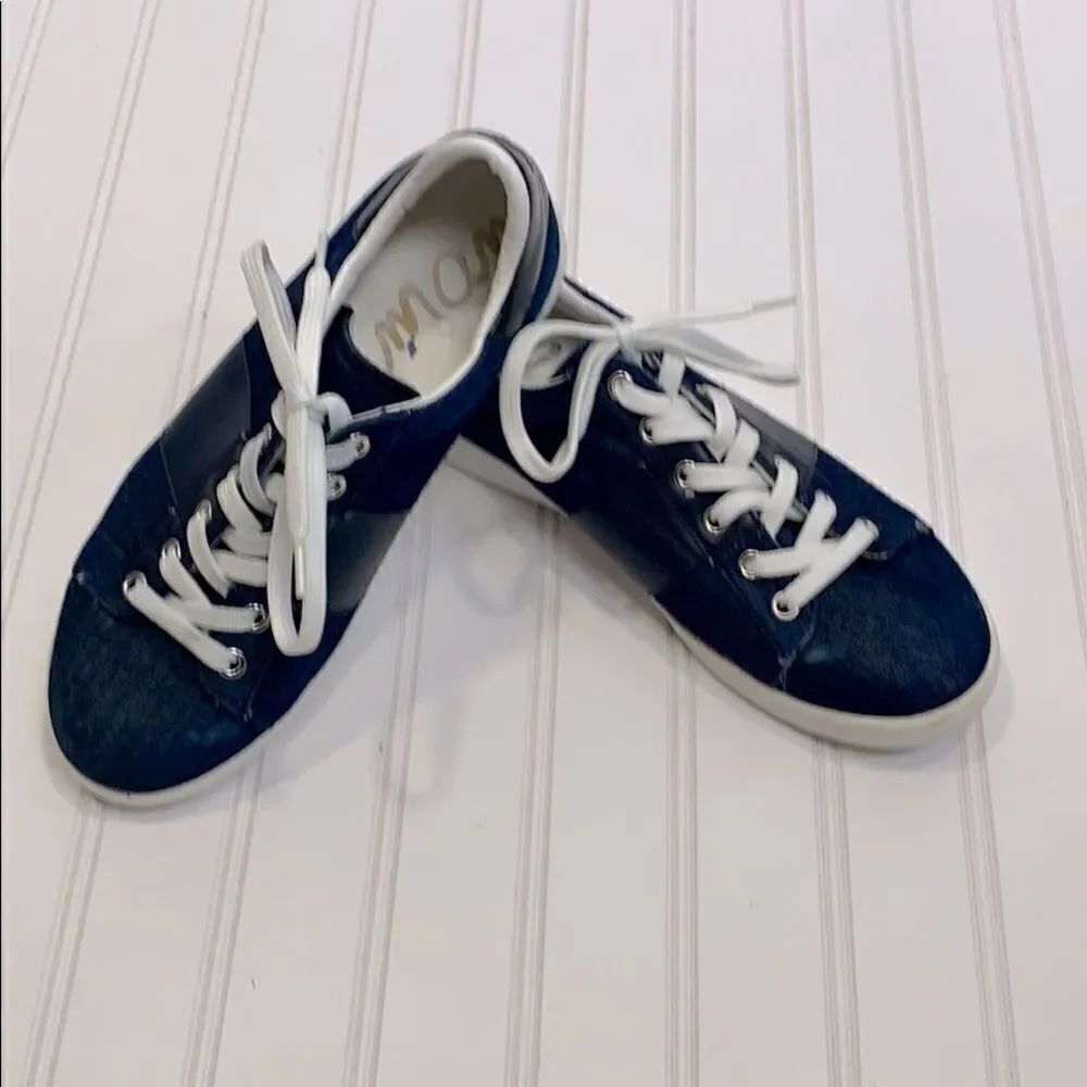 Sam Edelman Marquette Denim Navy Sneakers